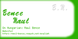 bence maul business card